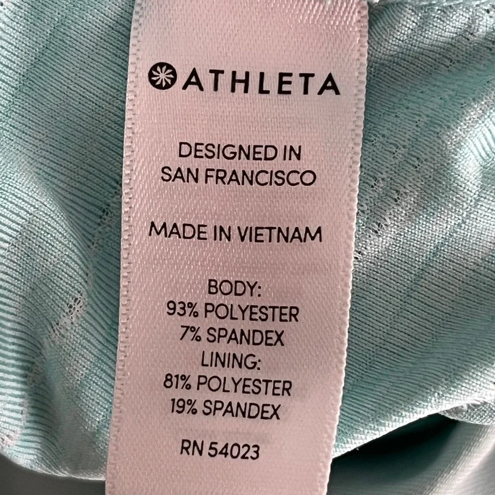 Athleta Womens XL Aqua Tiered Ruffle Tennis Golf Skort Striped Athletic - Picture 10 of 13